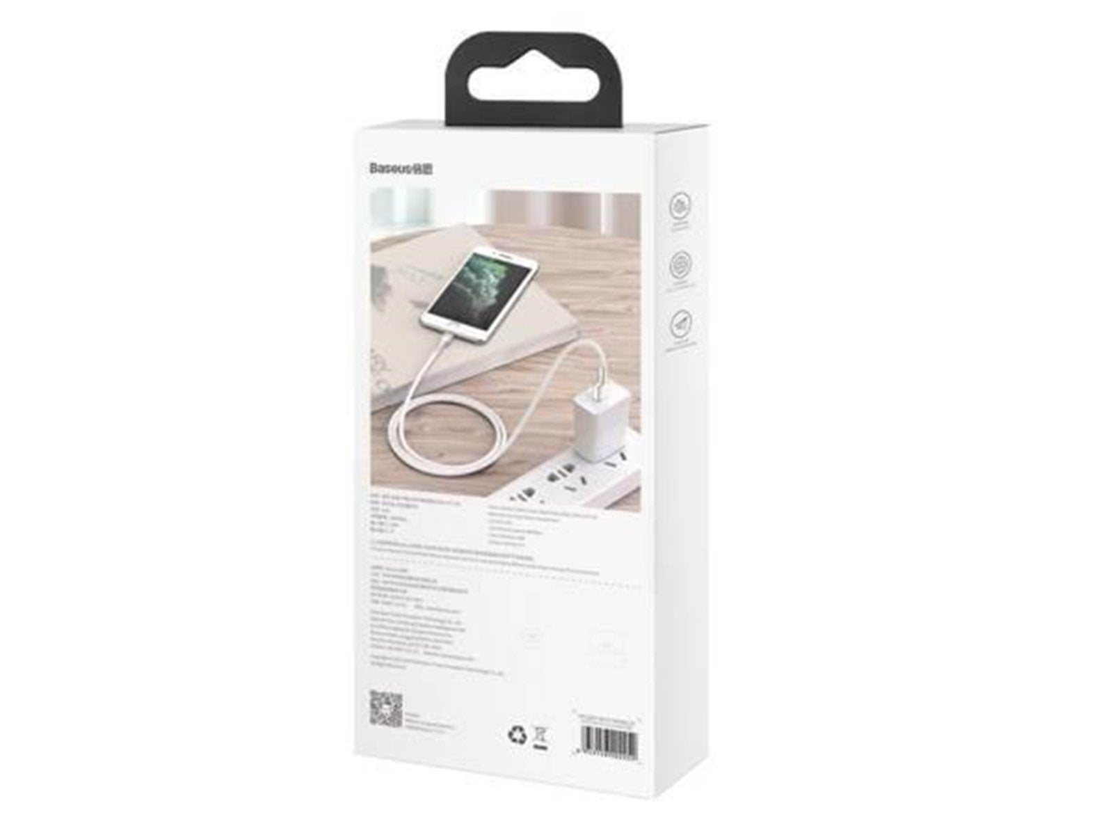 Baseus USB cable for Lightning  Cafule 2.4A 1m (white)