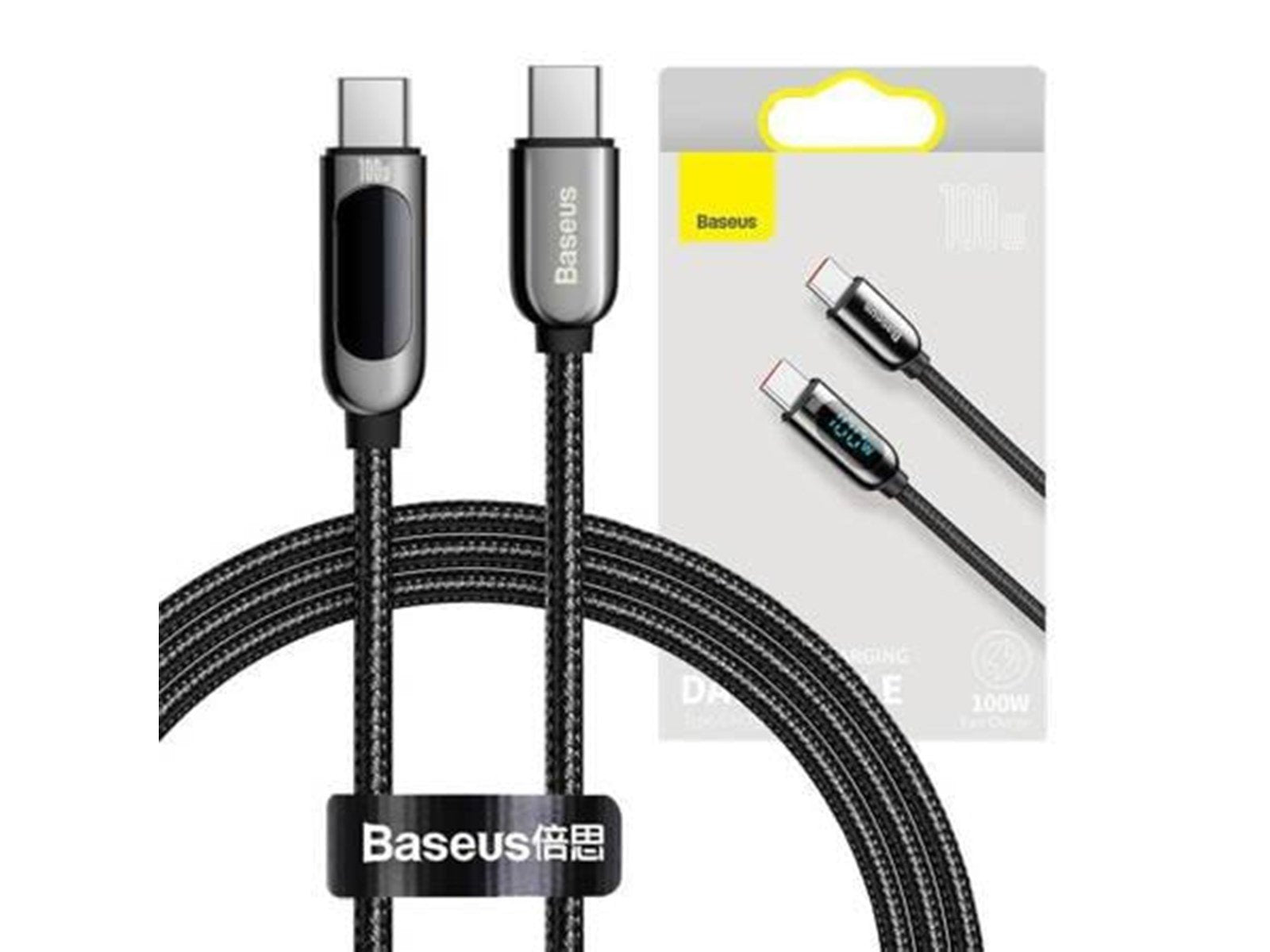 Baseus Display Cable USB-C to Type-C 100W 1m (black)
