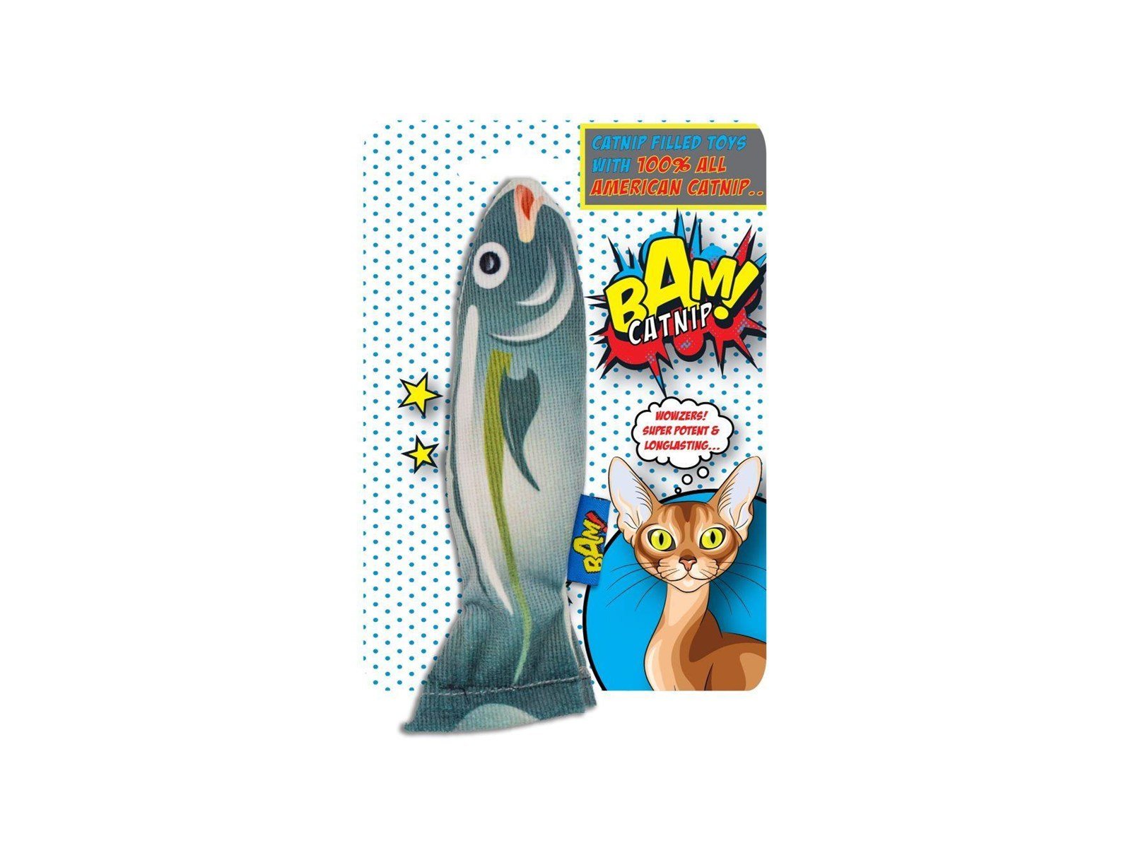 Bam ! - Toy with Catnip - 16 cm - Fish - (503319005943)