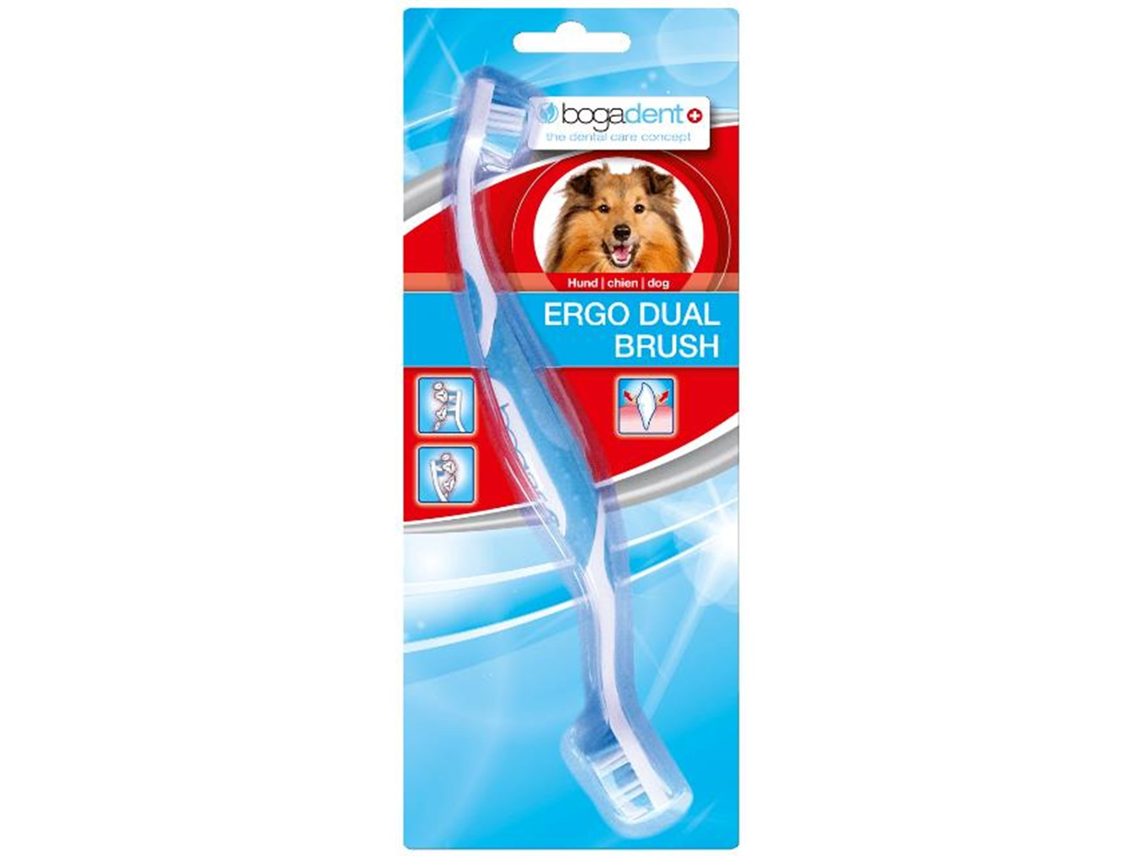 Bogar Bogadent - Ergo Dual brush dog 1pc - (UBO0711)