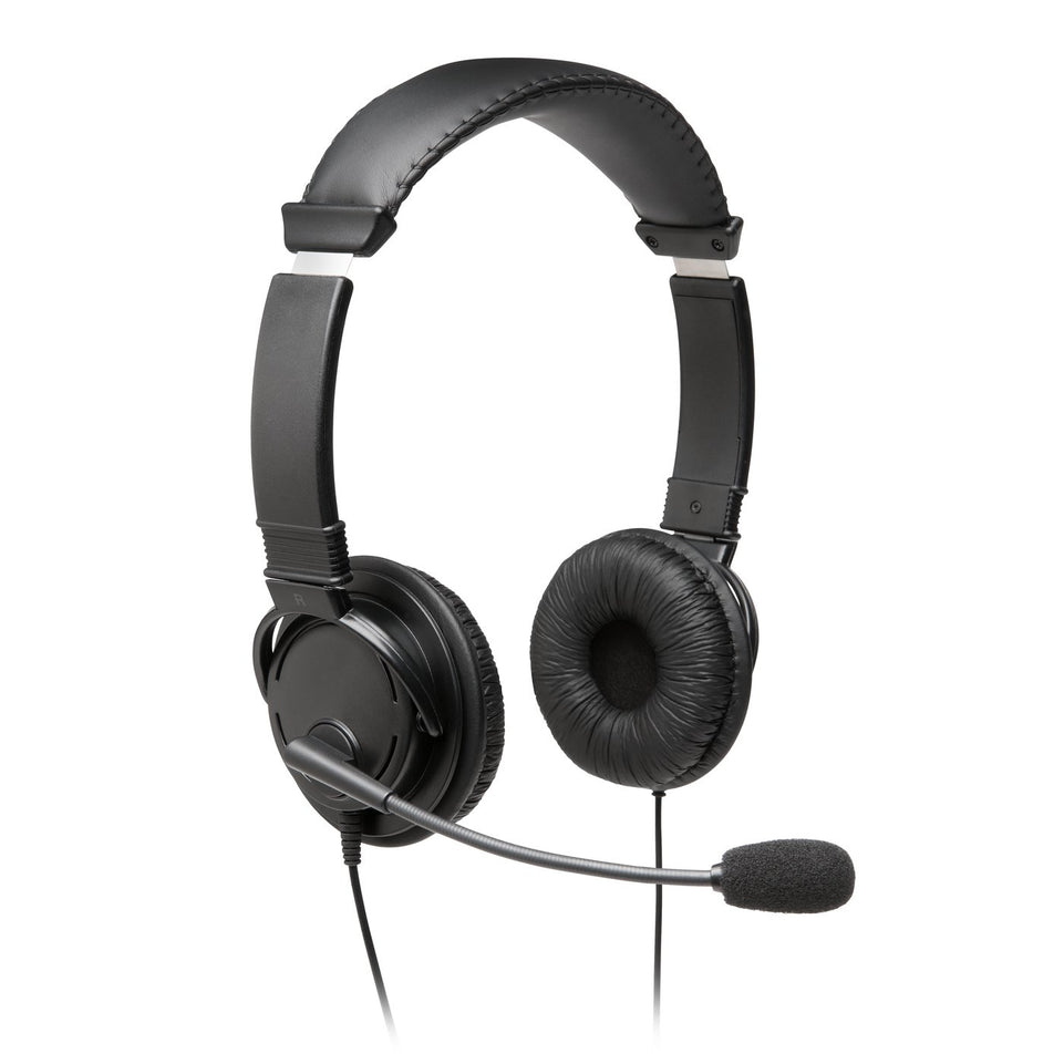 Kensington Headset Hi-Fi mit Mikrofon, USB-A  1.80m Kabel,sw