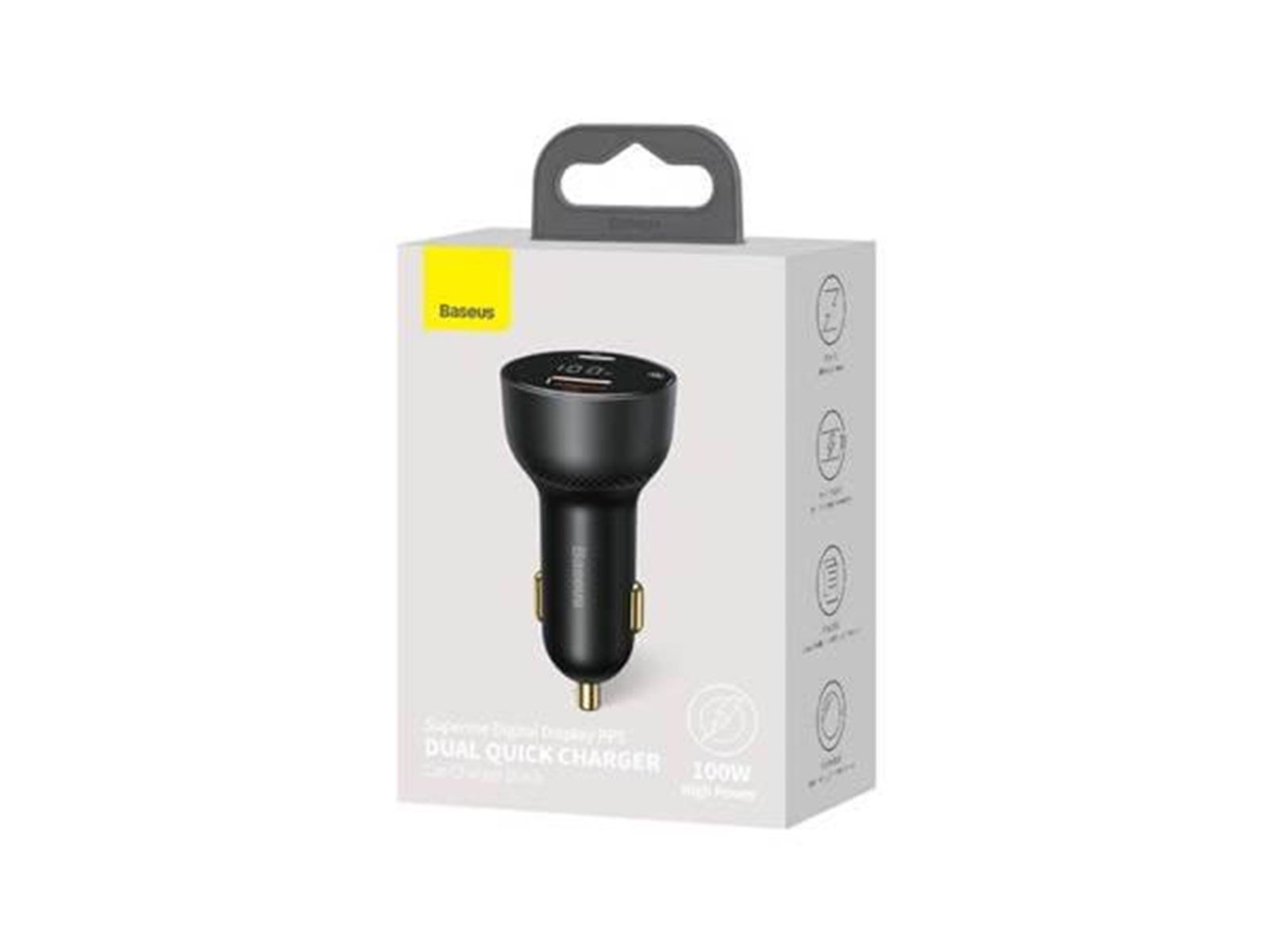 Baseus Car charger  Superme USB USB-C 100W (black)