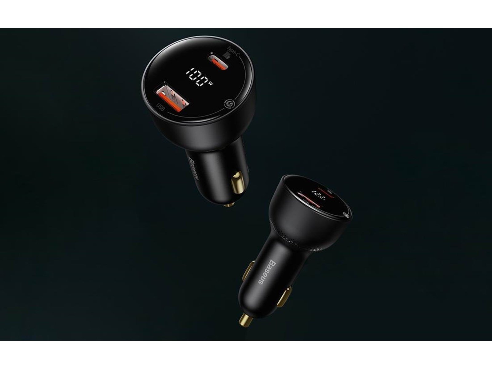 Baseus Car charger  Superme USB USB-C 100W (black)