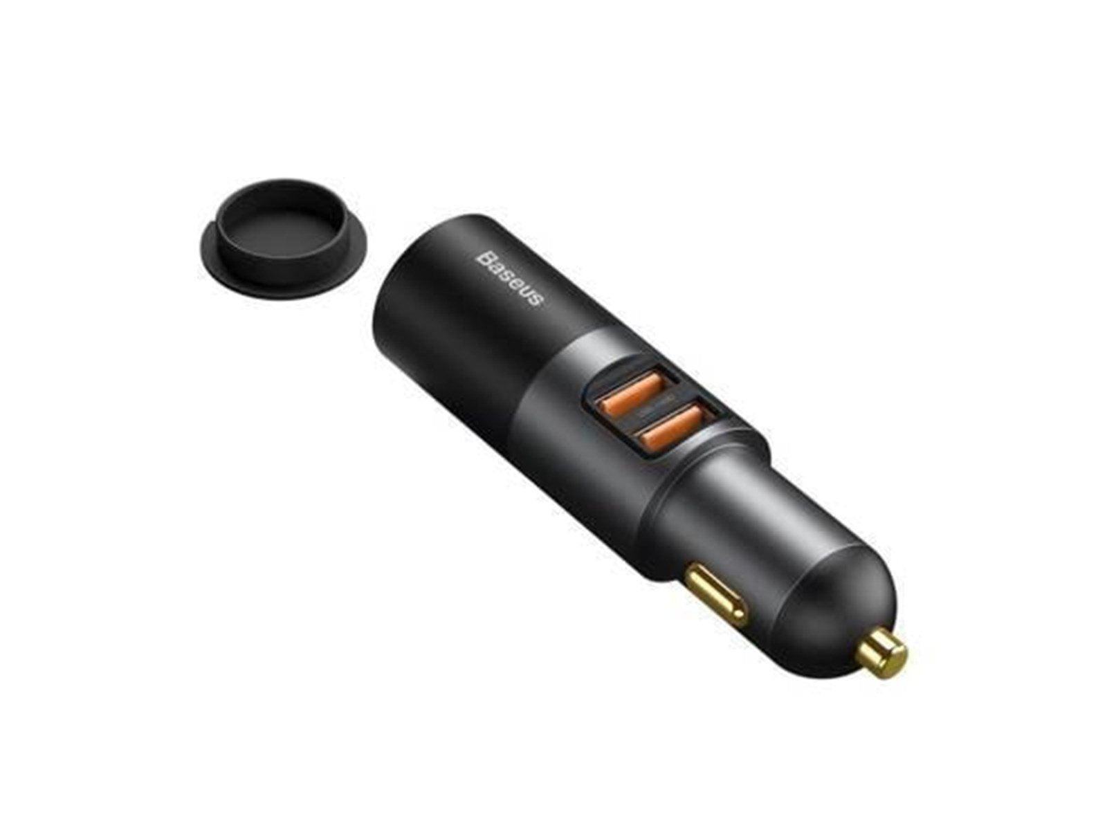 Baseus Share Together Fast Charge Car Charger with Cigarette Lighter Expansion Port 2x USB 120W (Gray)