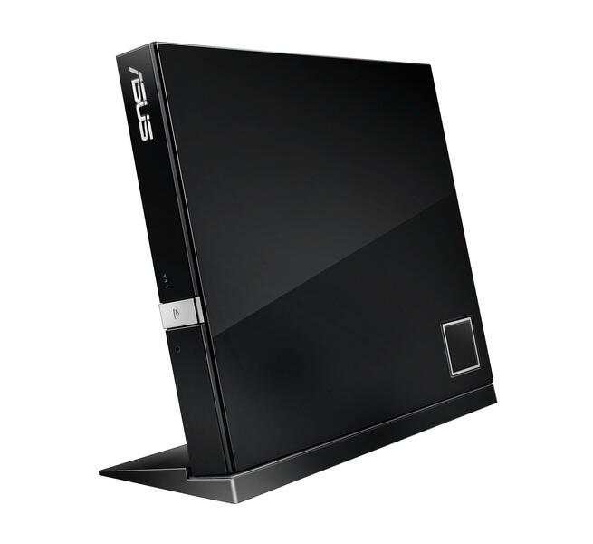 ASUS SBC-06D2X-U externes Slim Blu-Ray BDXL Combo (6x BD-R Lesen, 8x DVD±R, 6x DVD±R DL, 5x DVD-RAM, USB 2.0) inkl. Cybe