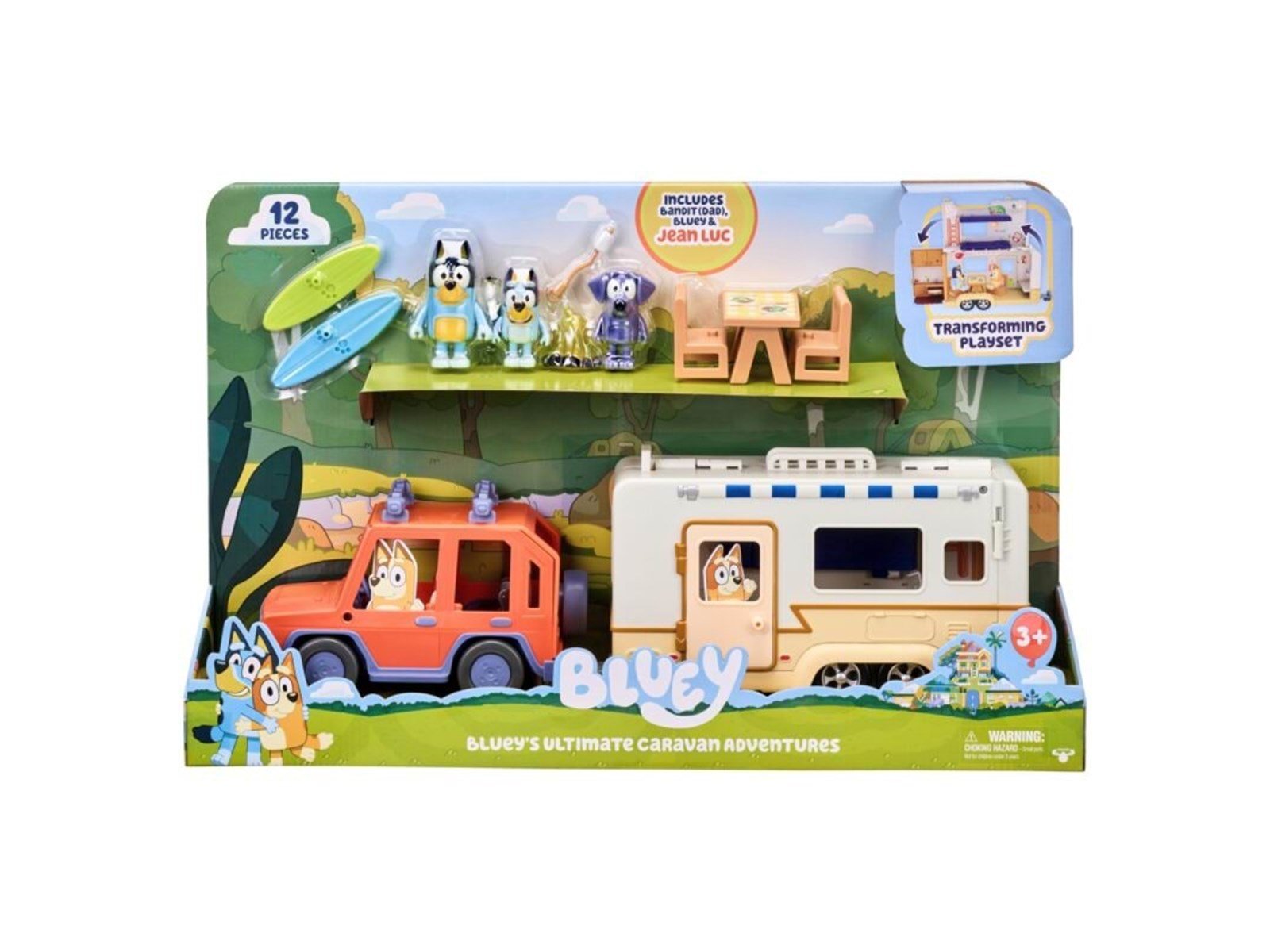 Bluey 4WD & CAMPERVAN PLAYSET