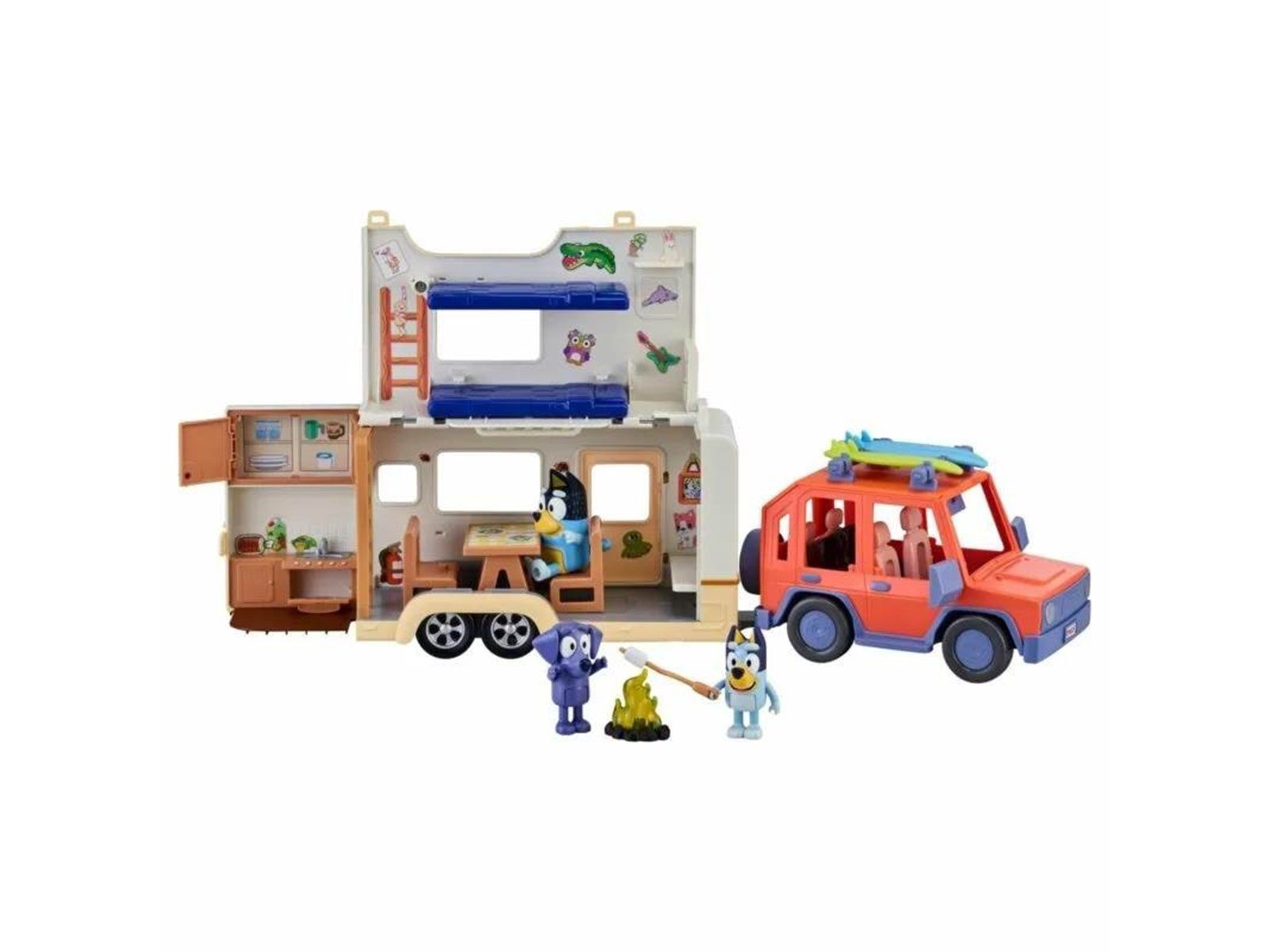 Bluey 4WD & CAMPERVAN PLAYSET
