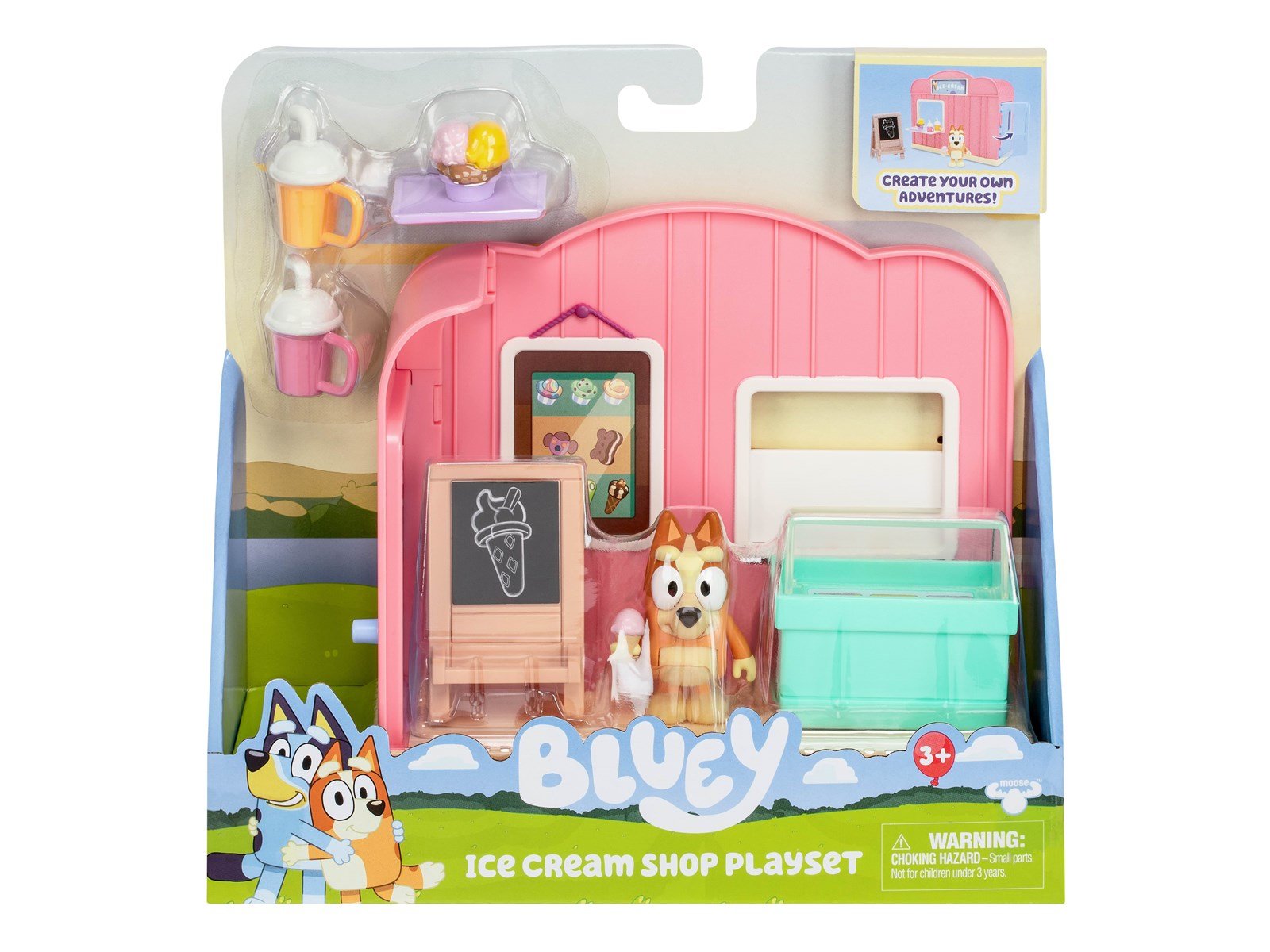 Bluey Playset Mini Ice Cream shop playset