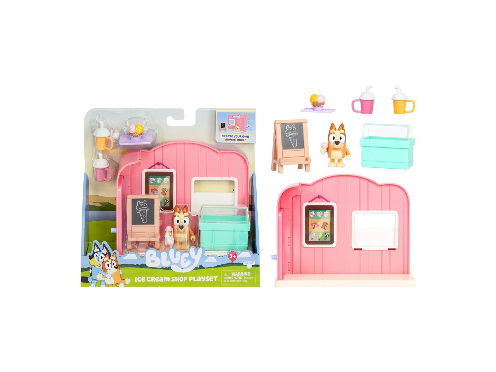 Bluey Playset Mini Ice Cream shop playset