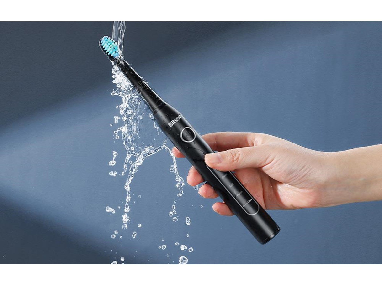 Bitvae Elektrische Zahnbürste Sonic toothbrush with tips set and travel case D2 (black)