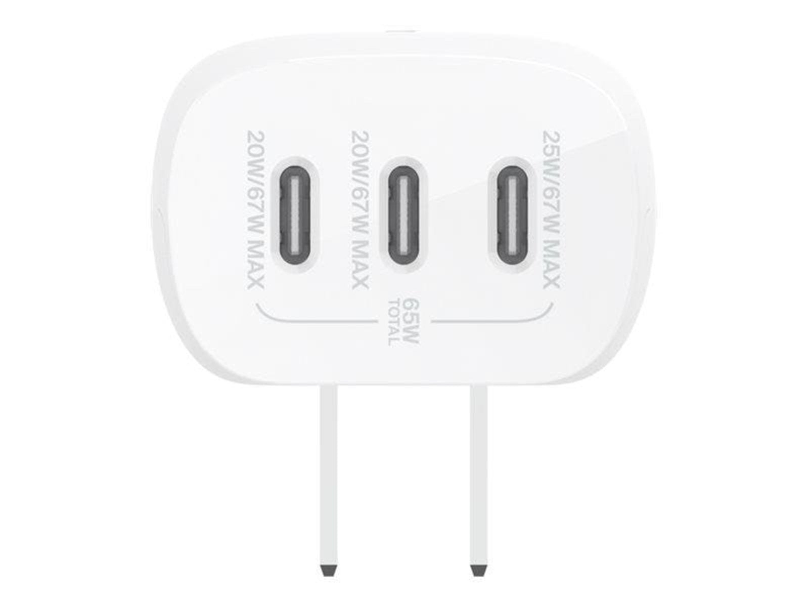 Belkin BoostCharge power adapter - PPS technology - 24 pin USB-C - 67 Watt