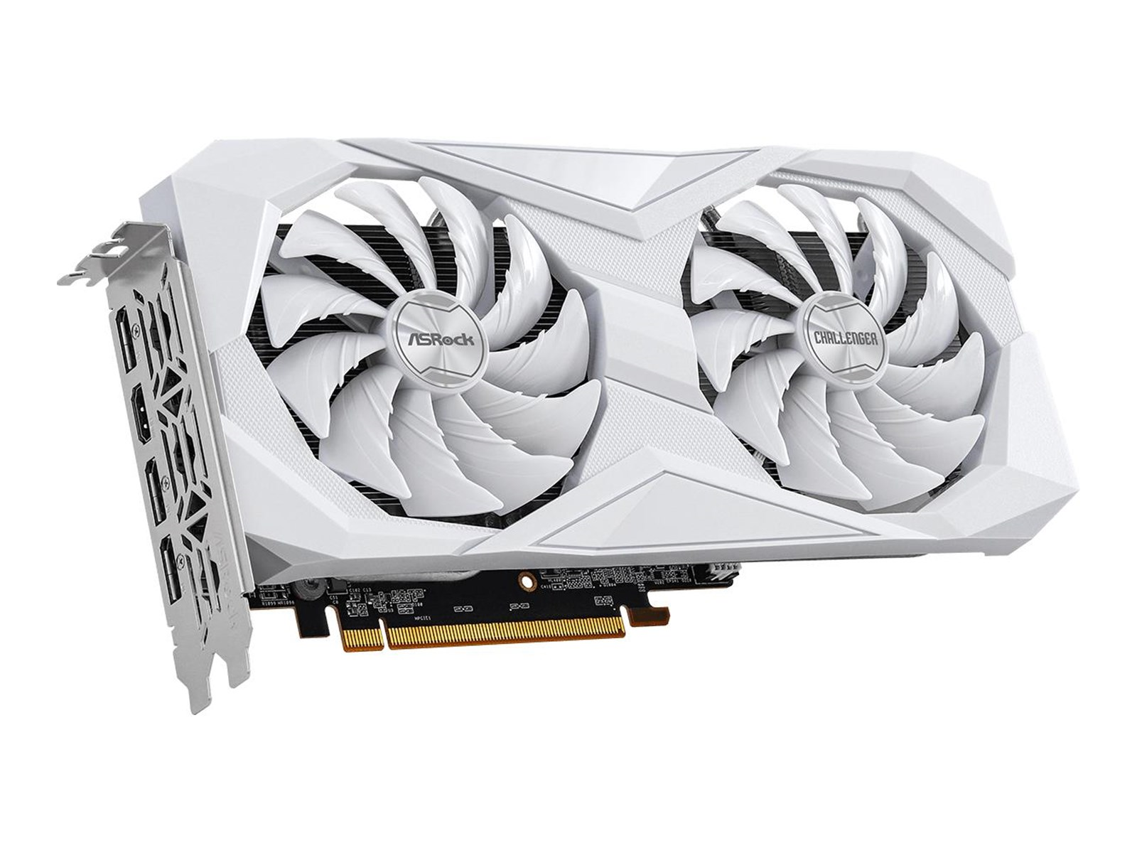ASRock Radeon RX 6600 Challenger White - 8GB GDDR6 RAM - Grafikkarte
