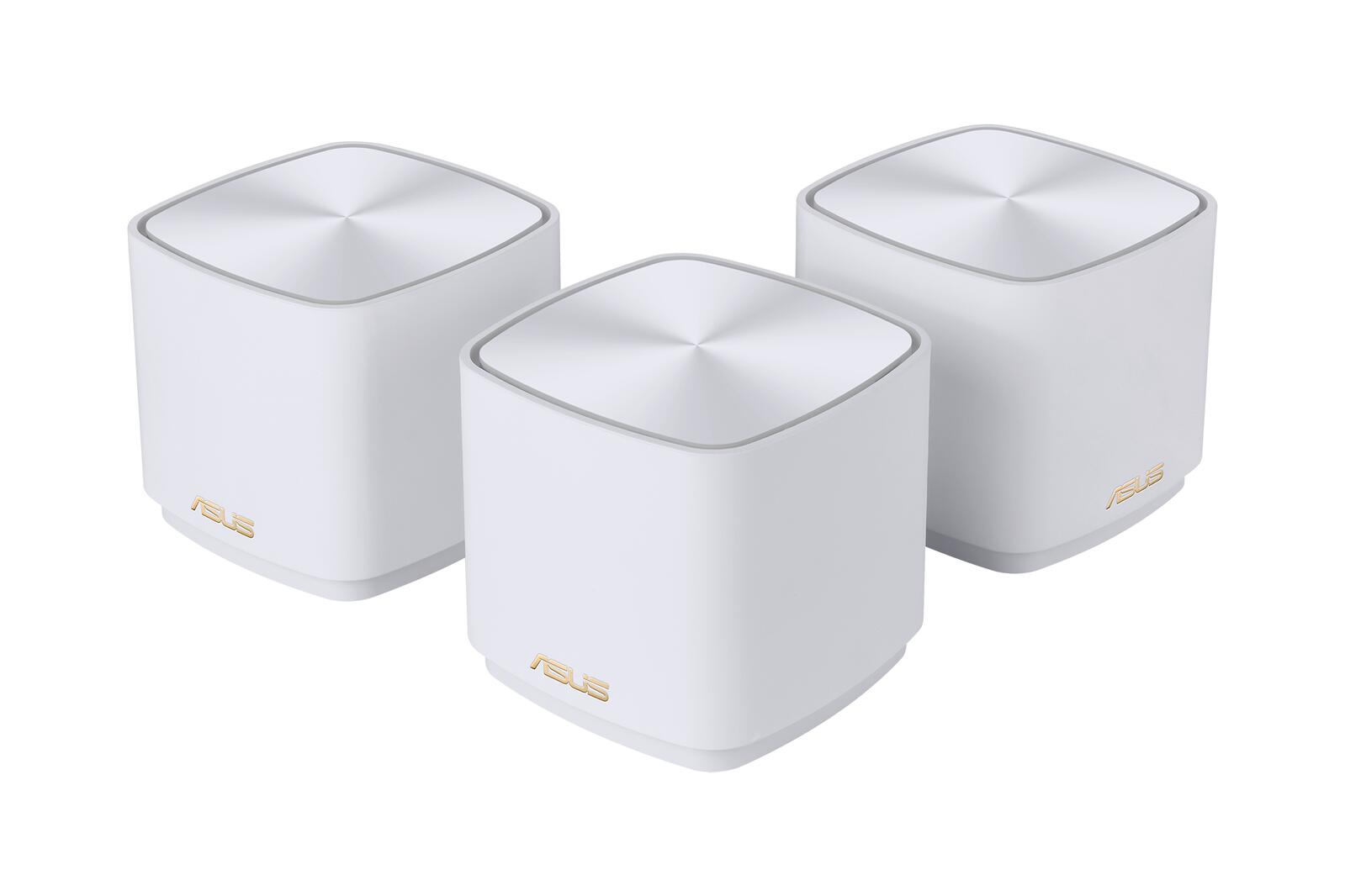 ASUS ZenWiFi XD5 AX3000 3er Set Weiß kombinierbarer Router (Whole-Home Mesh WiFi 6 System, Abdeckung von bis zu 465m², 1