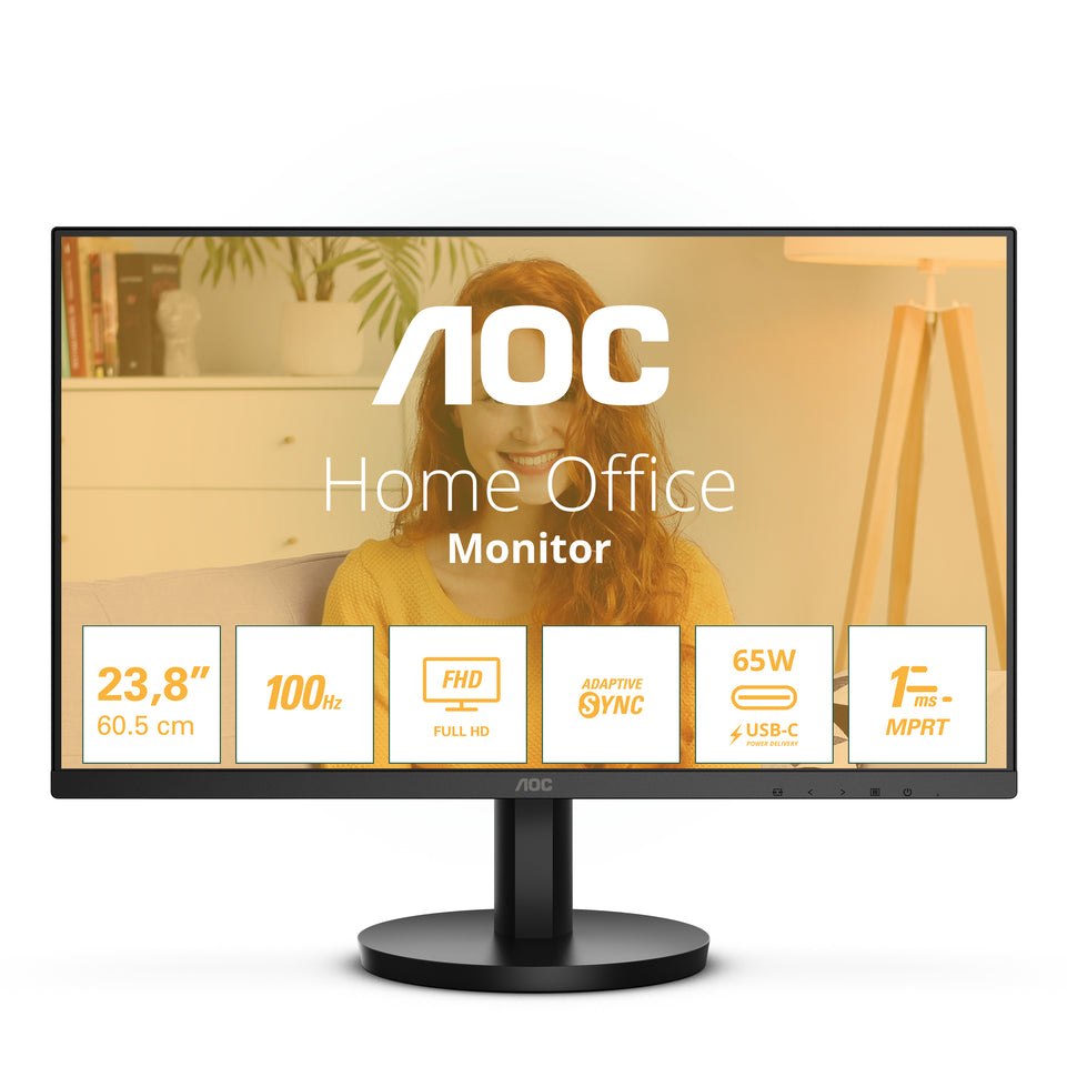 AOC 60,5cm (23,8") 24B3CA2   16:09 HDMI+USB-C IPS black retail