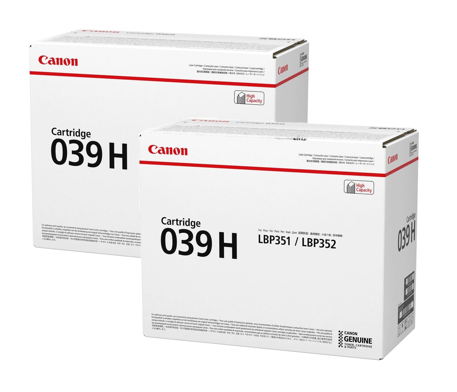 Canon Original Toner 039H Doppelpack schwarz (OP0288C001)