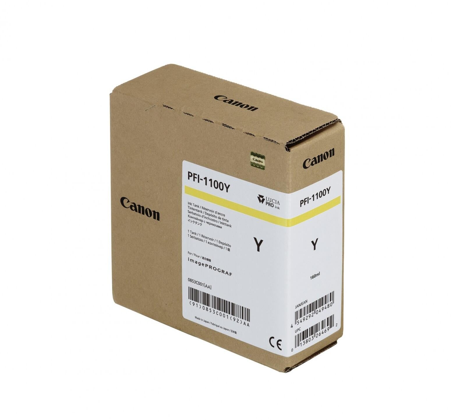 Canon Original PFI-1100Y Druckerpatrone - gelb (0853C001)