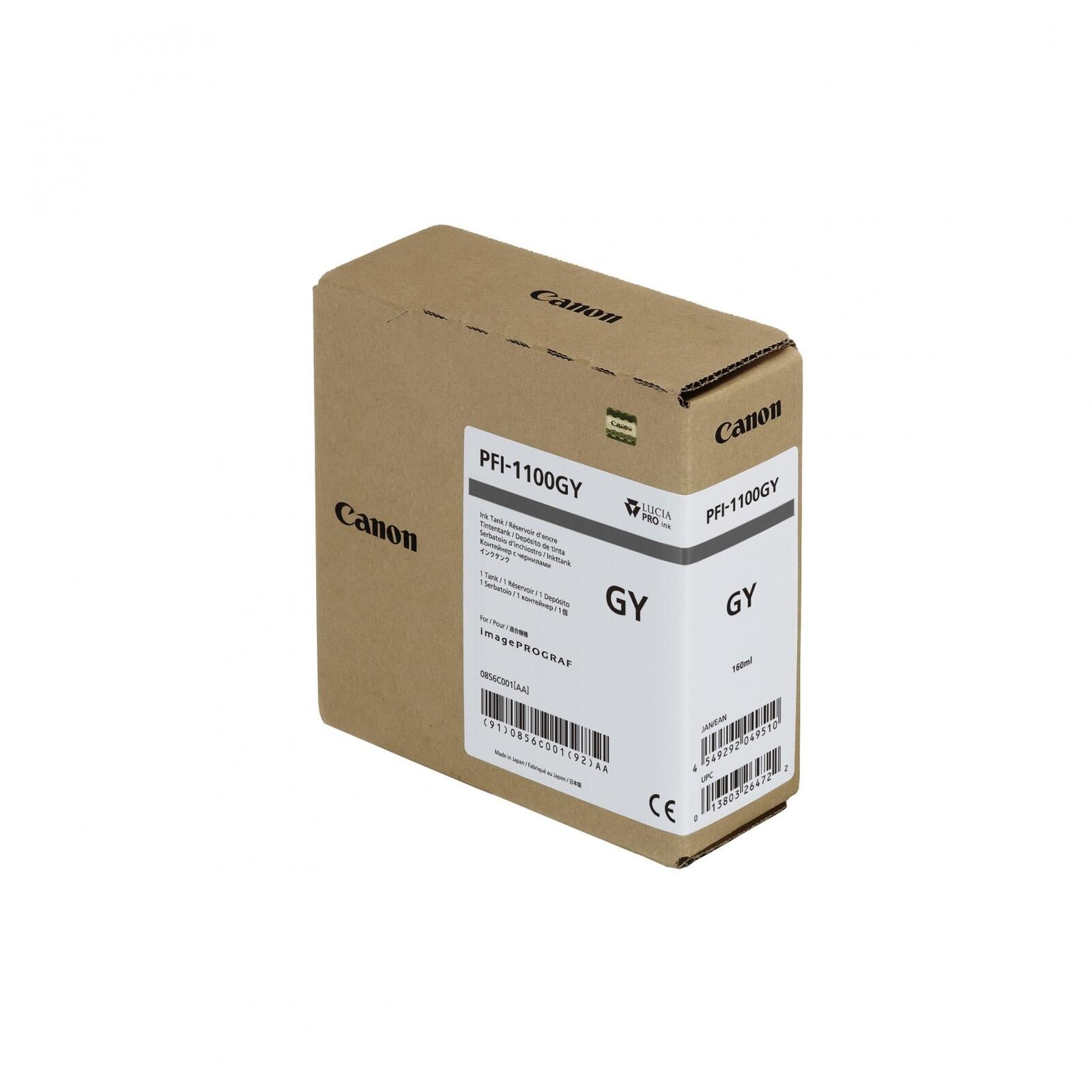 Canon Original PFI-1100GY Druckerpatrone - grau (0856C001)