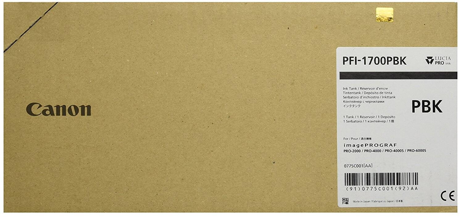 Canon Original PFI-1700PBK Druckerpatrone - fotoschwarz 700ml