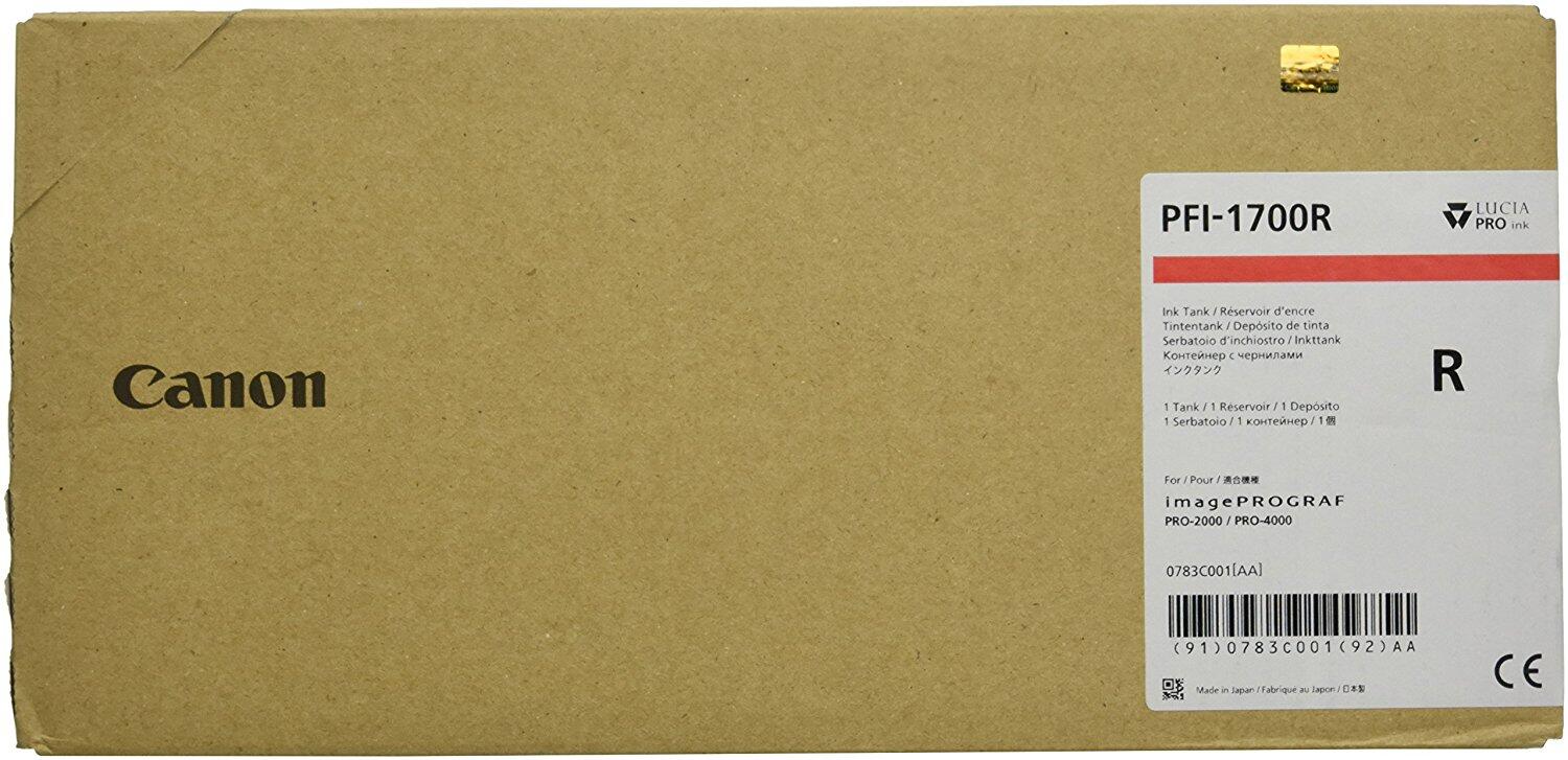 Canon Original PFI-1700R Druckerpatrone - rot 700ml