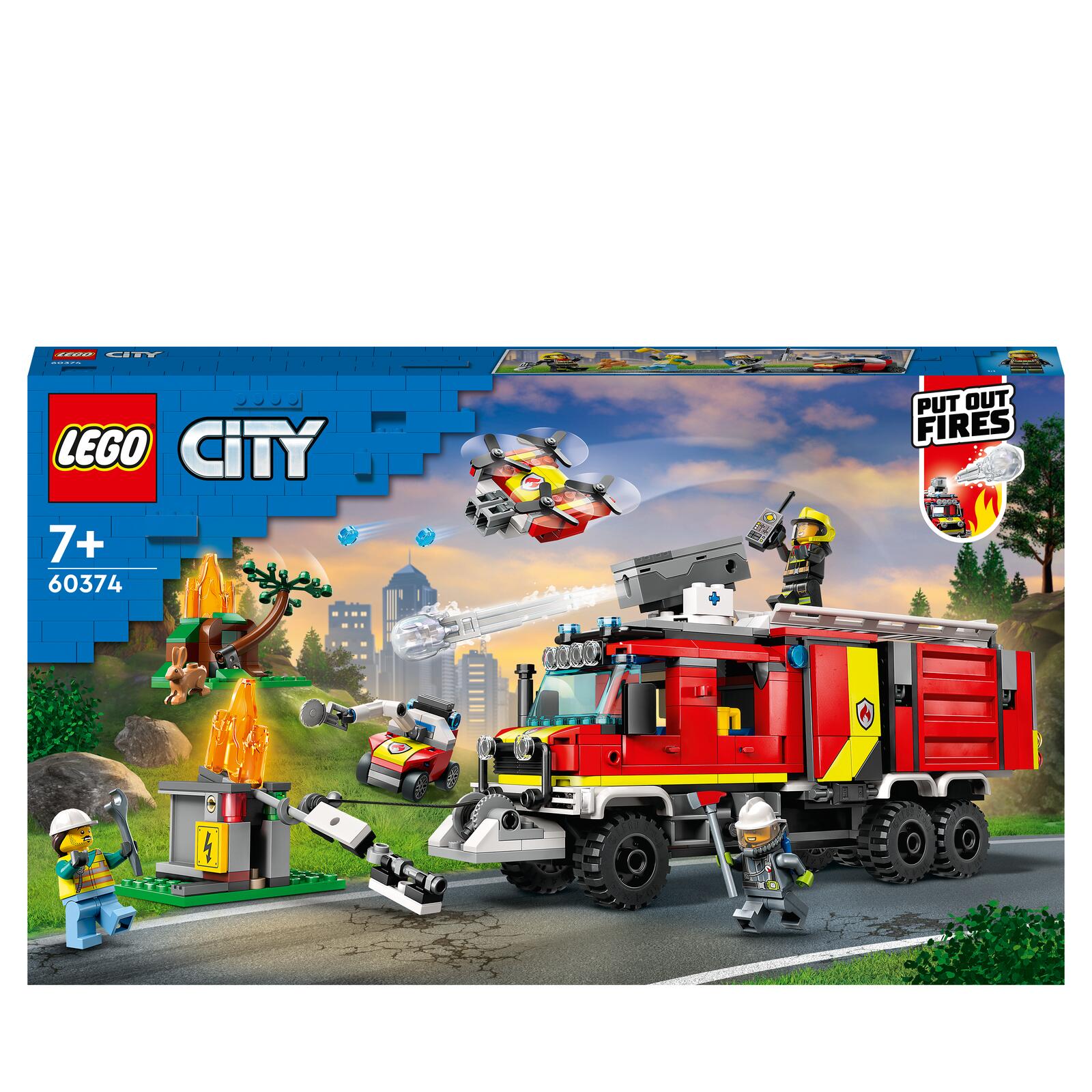 LEGO® City Einsatzleitwagen der Feuerwehr 60374