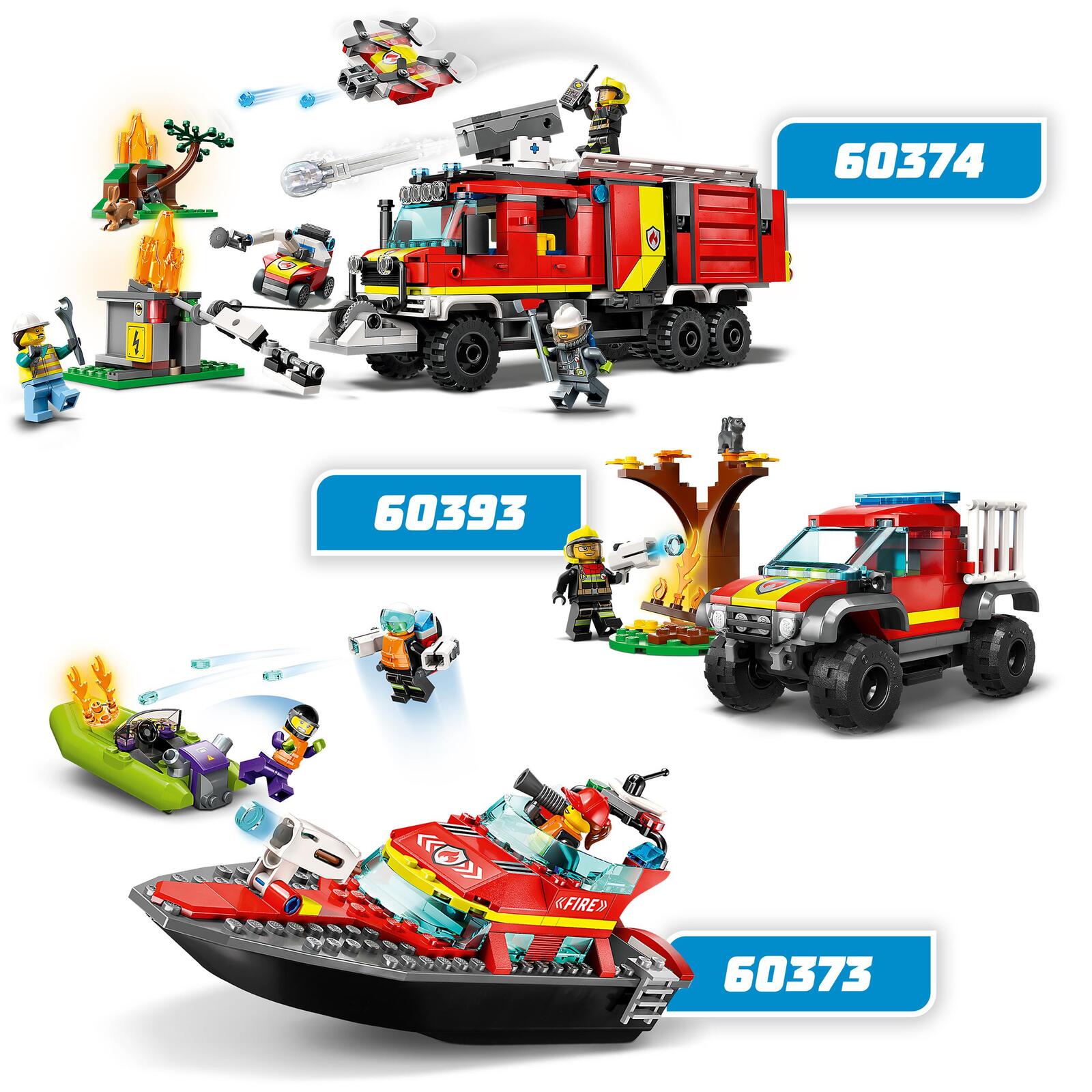 LEGO® City Einsatzleitwagen der Feuerwehr 60374