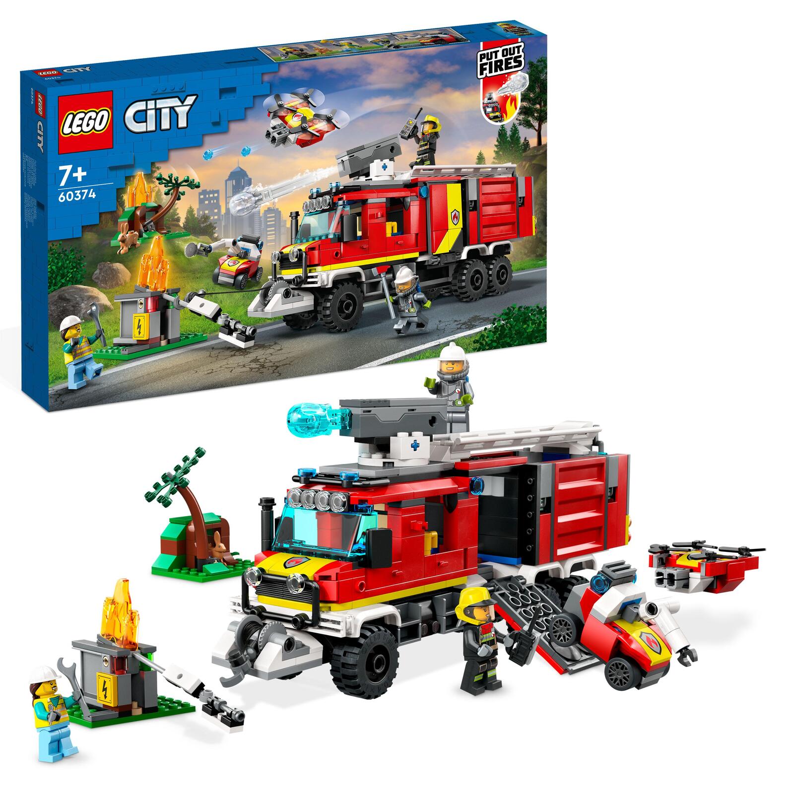 LEGO® City Einsatzleitwagen der Feuerwehr 60374