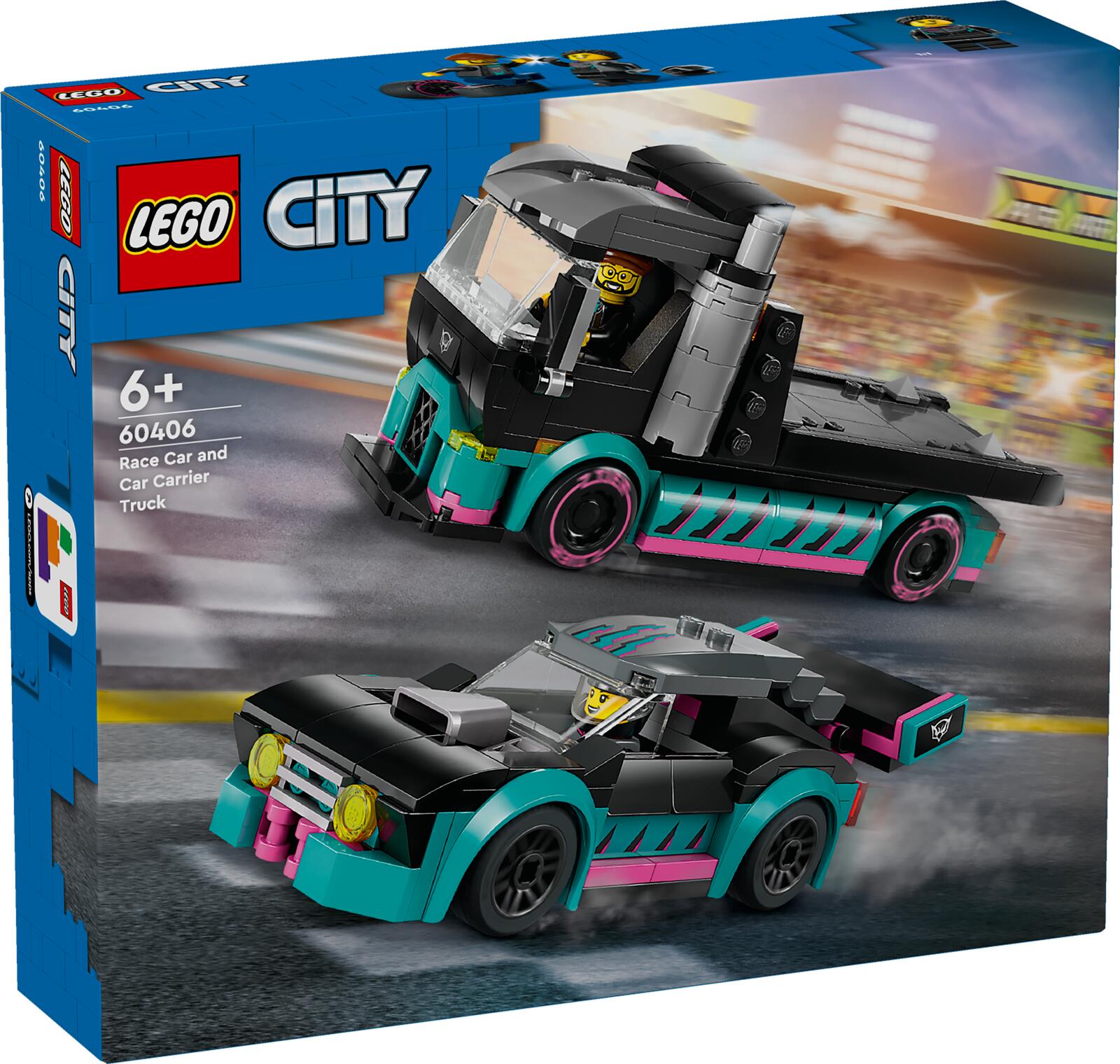 LEGO® City Fahrzeuge 60406 Autotransporter mit Rennwagen