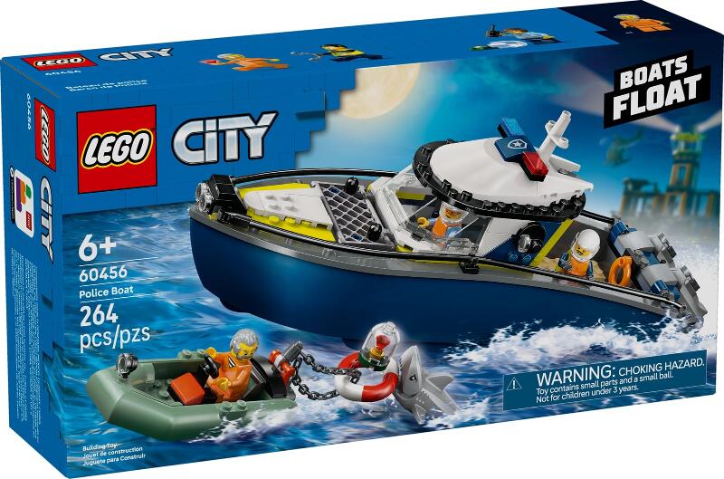 LEGO® City Verfolgungsjagd im Polizeiboot