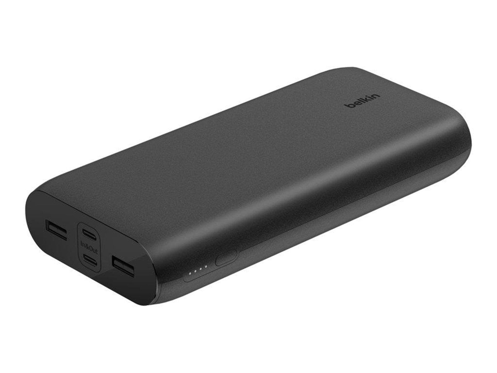 Belkin BoostCharge power bank - USB 24 pin USB-C - 32 Watt Powerbank (Akku) - schwarz - 26000 mAh