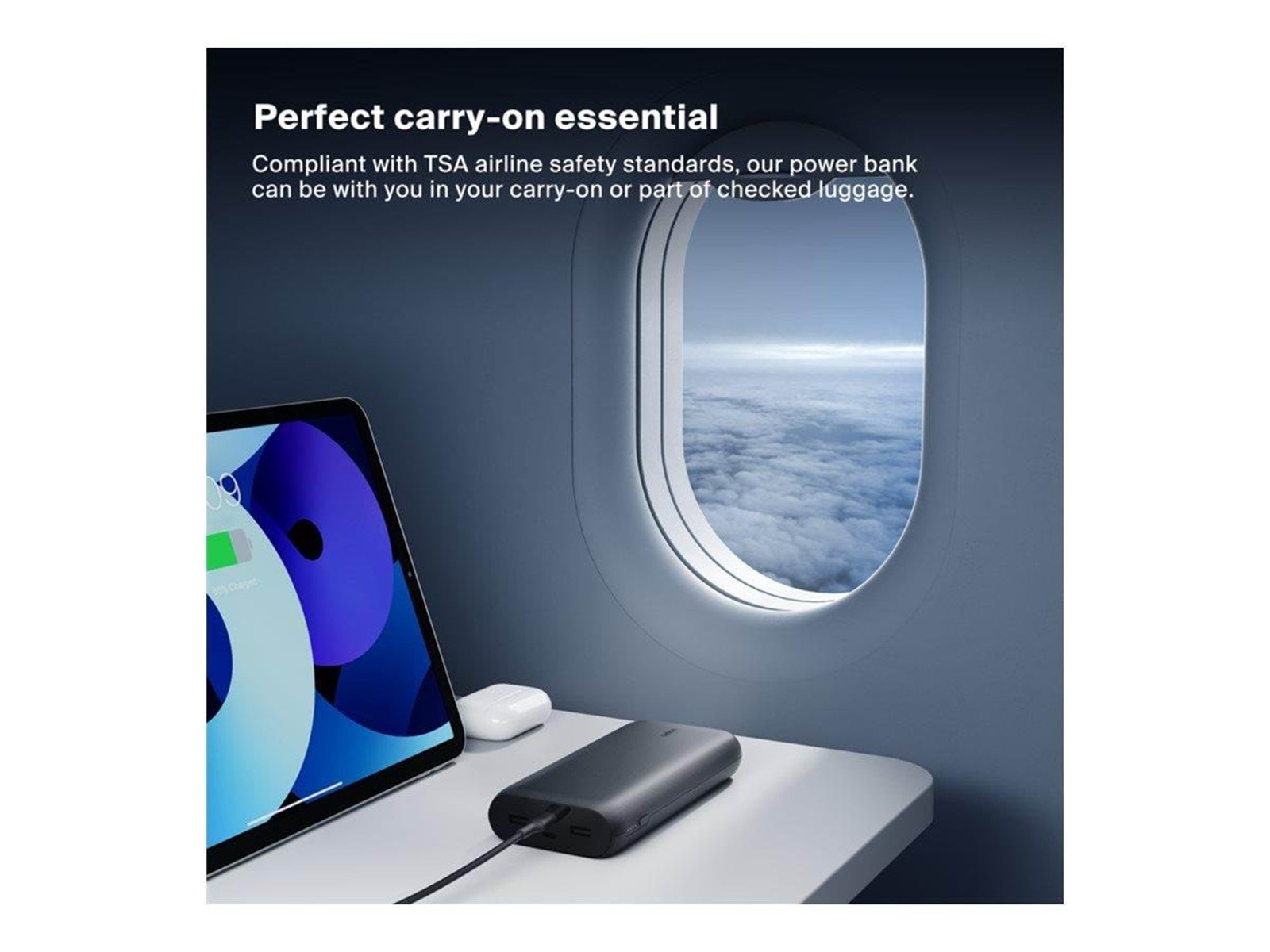 Belkin BoostCharge power bank - USB 24 pin USB-C - 32 Watt Powerbank (Akku) - schwarz - 26000 mAh