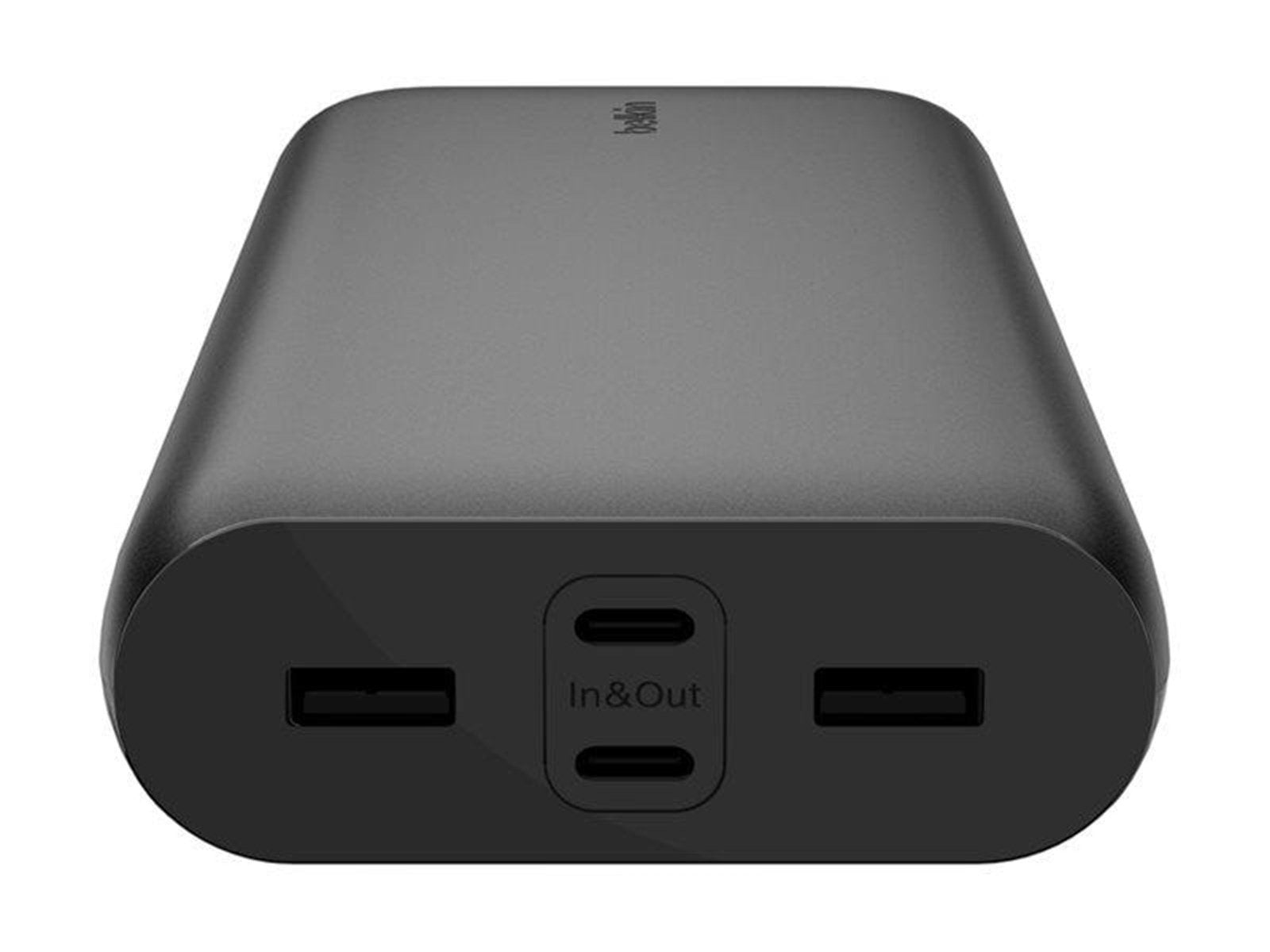 Belkin BoostCharge power bank - USB 24 pin USB-C - 32 Watt Powerbank (Akku) - schwarz - 26000 mAh