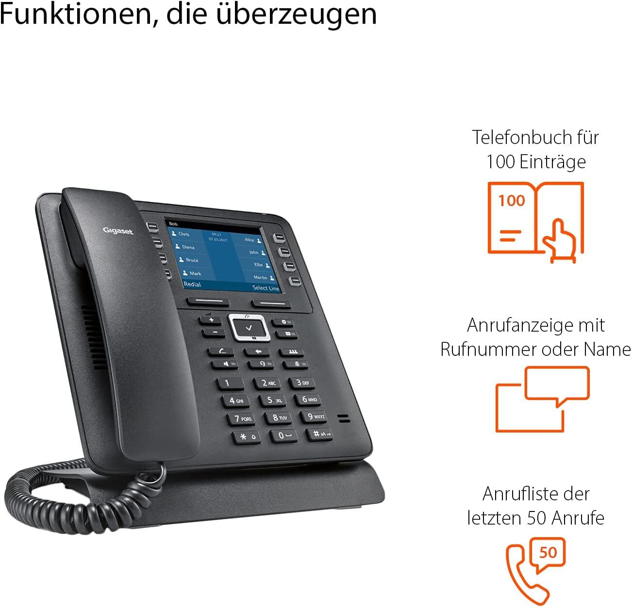 Gigaset Pro Maxwell 3 - IP Telefon, mit bis zu 4 VoIP-Konten