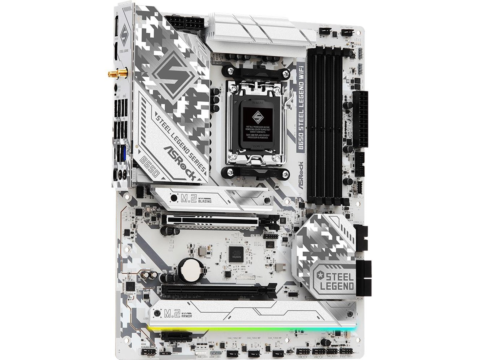 ASRock B650 STEEL LEGEND WIFI Mainboard - AMD B650 - AMD AM5 socket - DDR5 RAM - ATX