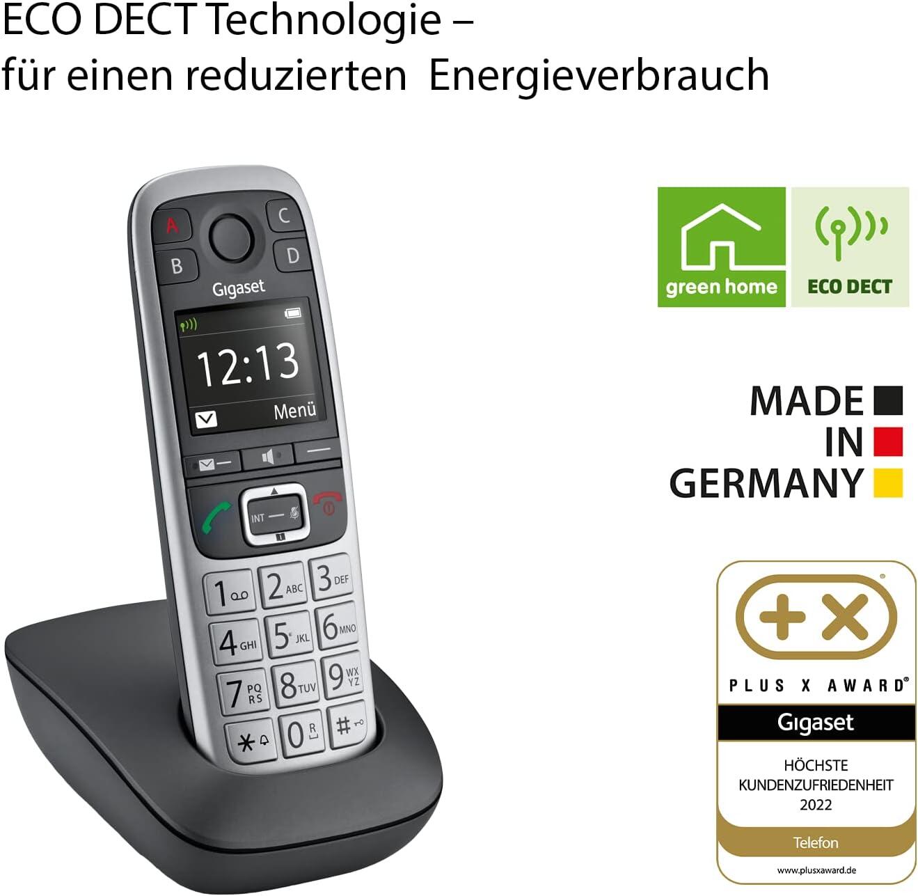 B-WARE Gigaset E560 - Schnurlostelefon mit Rufnummernanzeige