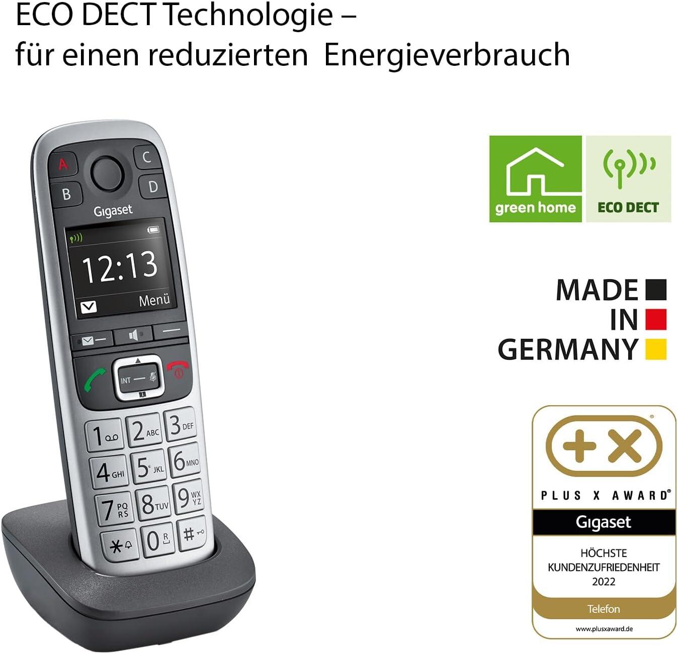 Gigaset E560HX - Schnurloses Erweiterungshandgerät mit Rufnummernanzeige
