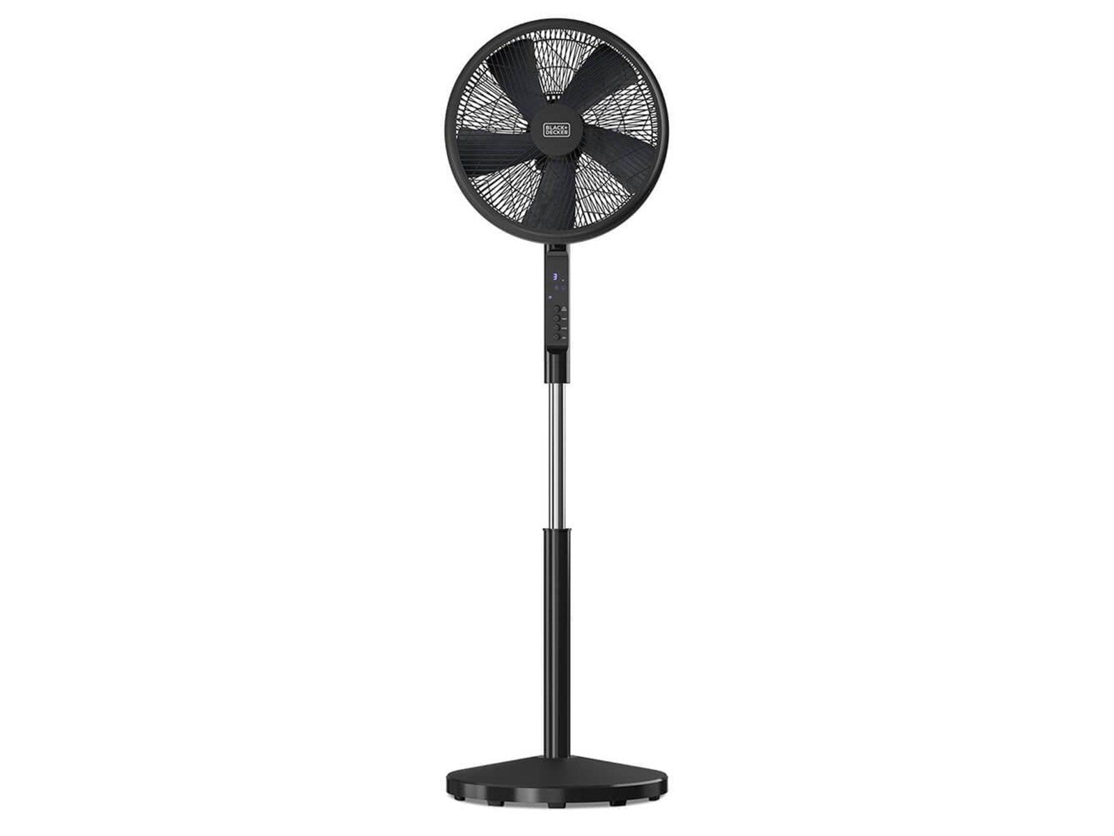 Black & Decker Pedestal Fan 5 Blades Black 50W