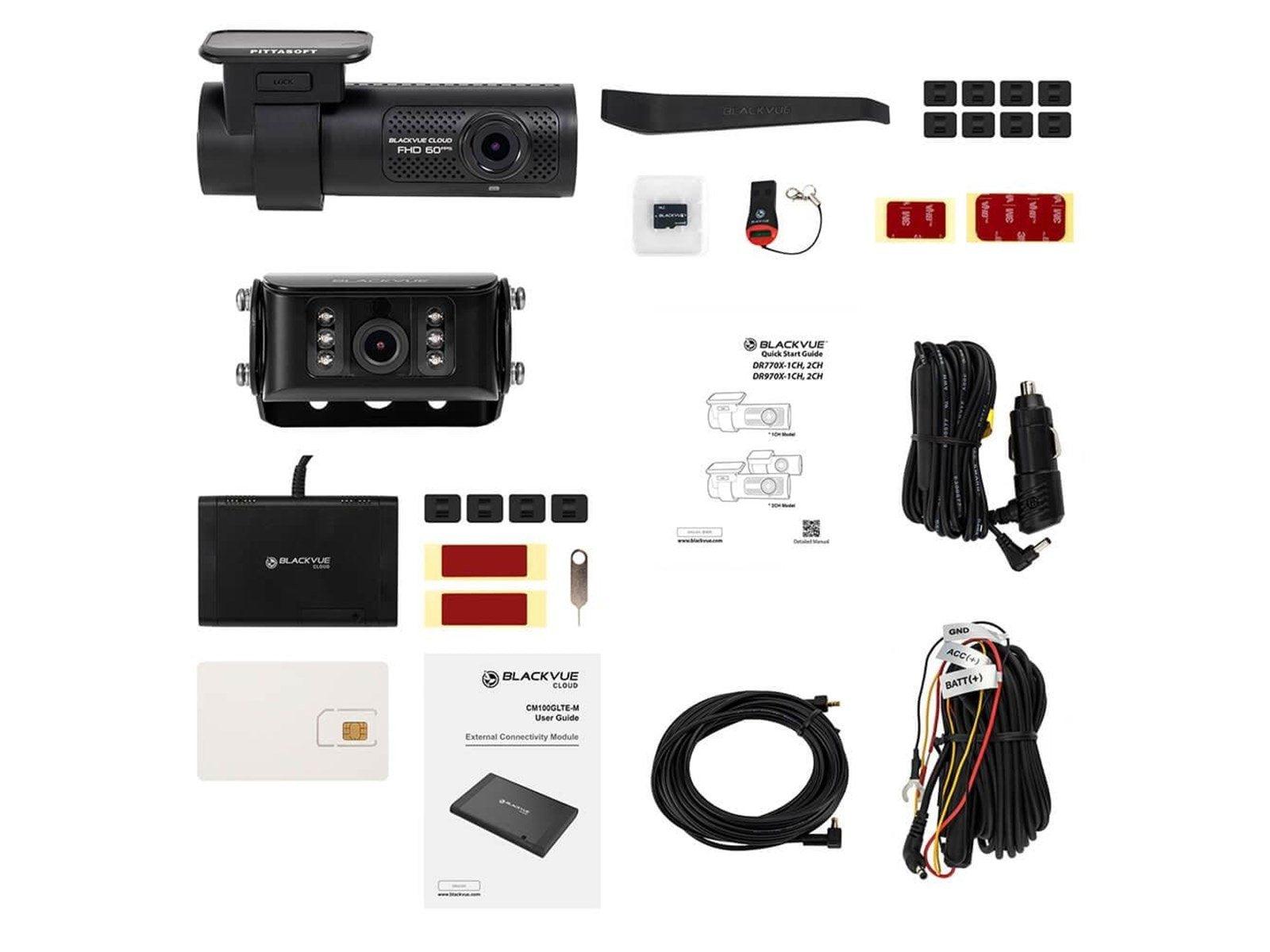 BlackVue Dashcam DR770X 2CH TRUCK LTE 64GB