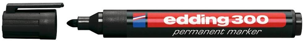 edding 300 Permanentmarker 1,5 - 3,0 mm - schwarz - 10 Stück