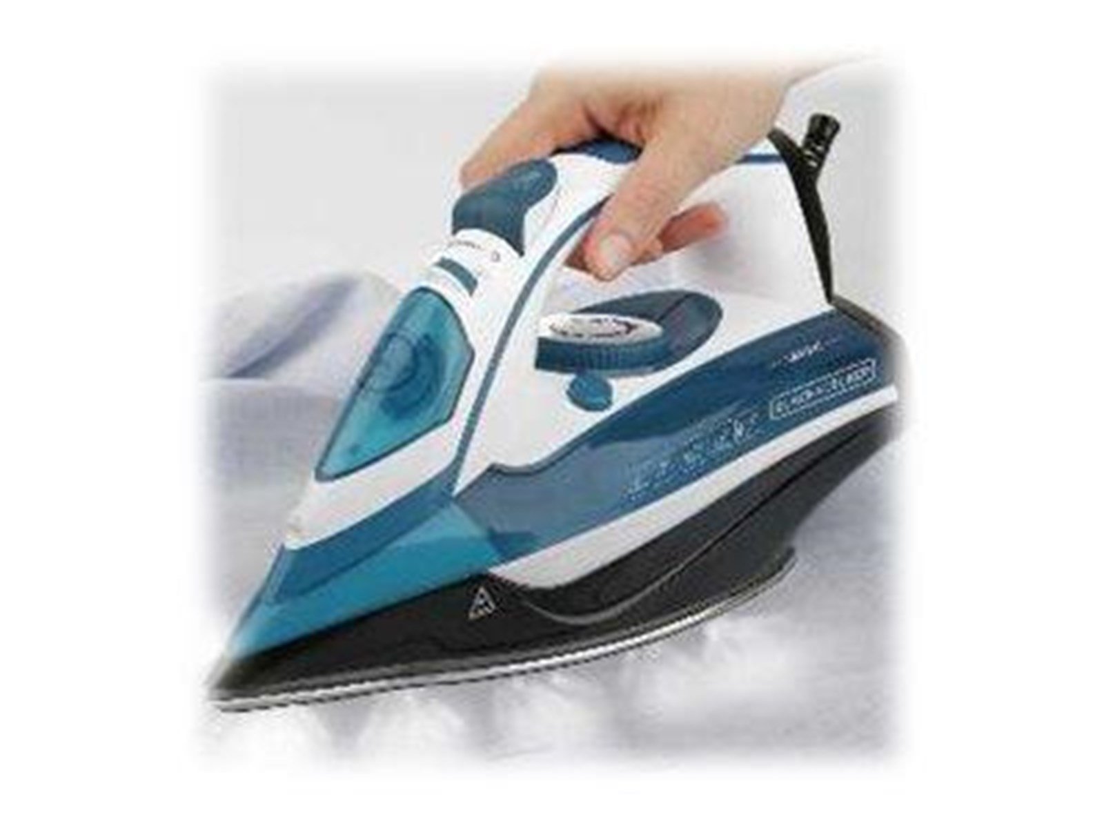 Black & Decker Dampfbügeleisen BLACK+DECKER BXIR2402E - steam iron - sole plate: stainless steel
