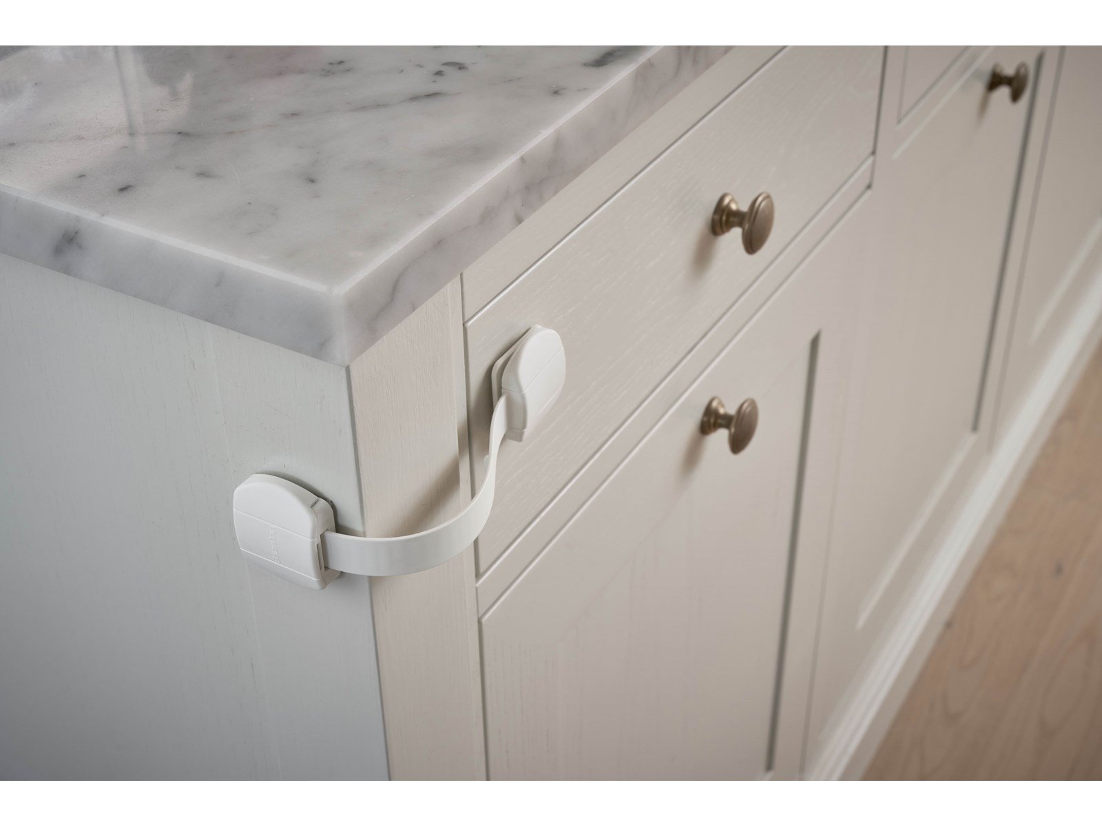 BabyDan Multi Purpose Lock 2 pieces white