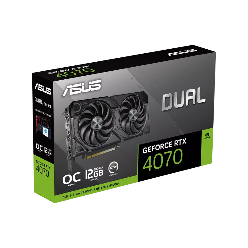 ASUS DUAL-RTX4070-O12G-EVO 12GB GDDR6X HDMI DP