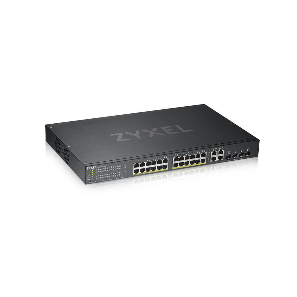 Commutateur Zyxel 24x GE GS192024HPV2 PoE+ Standard géré