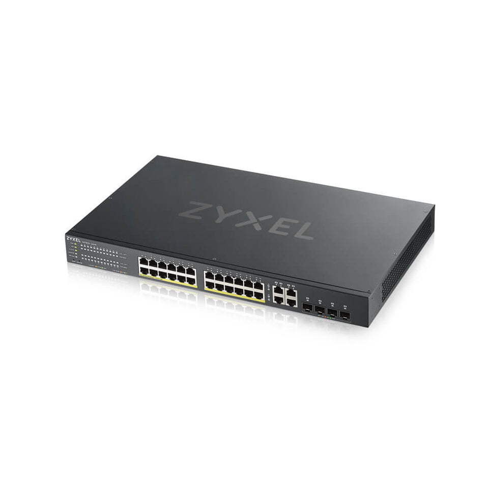 Commutateur Zyxel 24x GE GS192024HPV2 PoE+ Standard géré