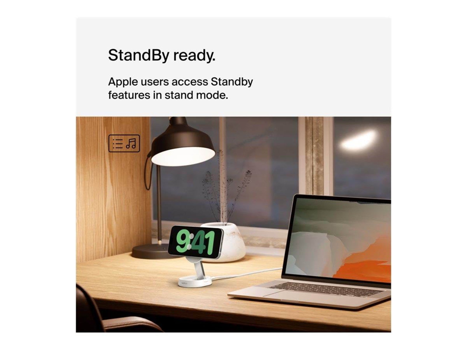 Belkin BoostCharge Pro wireless charging stand - magnetic convertible with Qi2 - 15 Watt