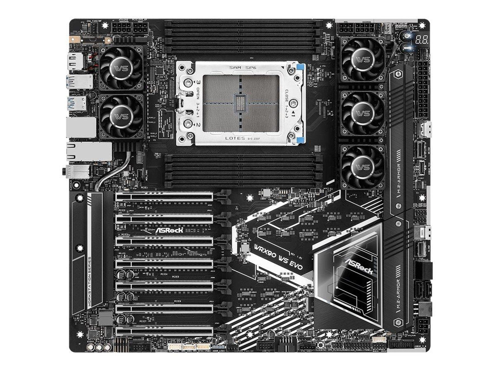 ASRock WRX90 WS EVO Mainboard - AMD WRX90 - AMD sTR5 socket - DDR5 RAM - Extended ATX