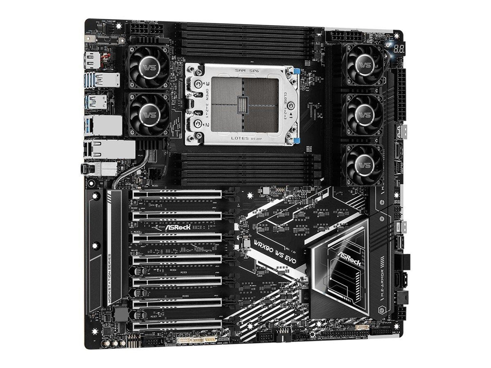 ASRock WRX90 WS EVO Mainboard - AMD WRX90 - AMD sTR5 socket - DDR5 RAM - Extended ATX