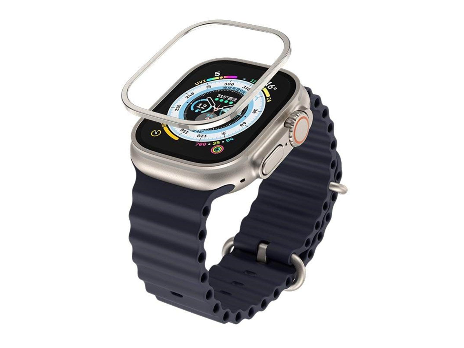 Blueo Sapphire And Titanium Alloy Tempered Glass Protector Kit - Apple Watch Ultra2/Ultra 49mm