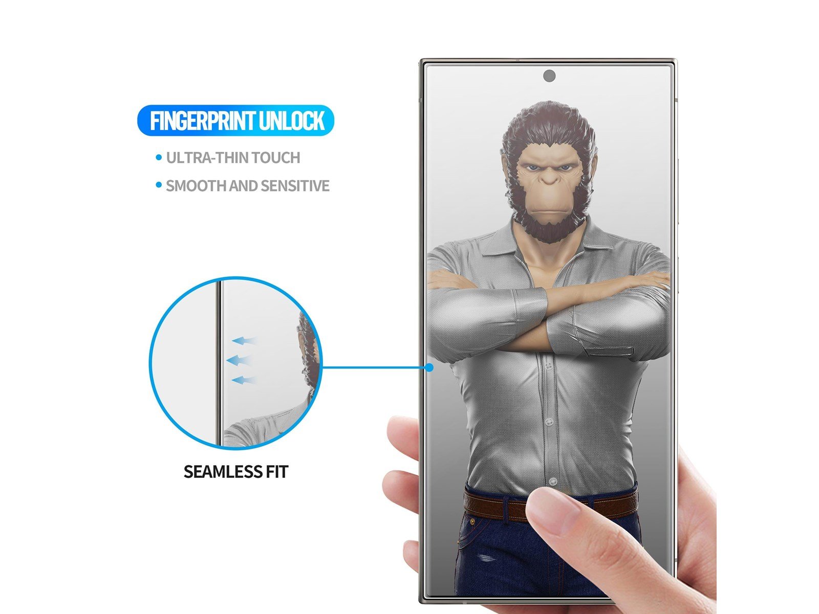 Blueo Full Cover 3D UV Glass - Samsung Galaxy S24 Ultra