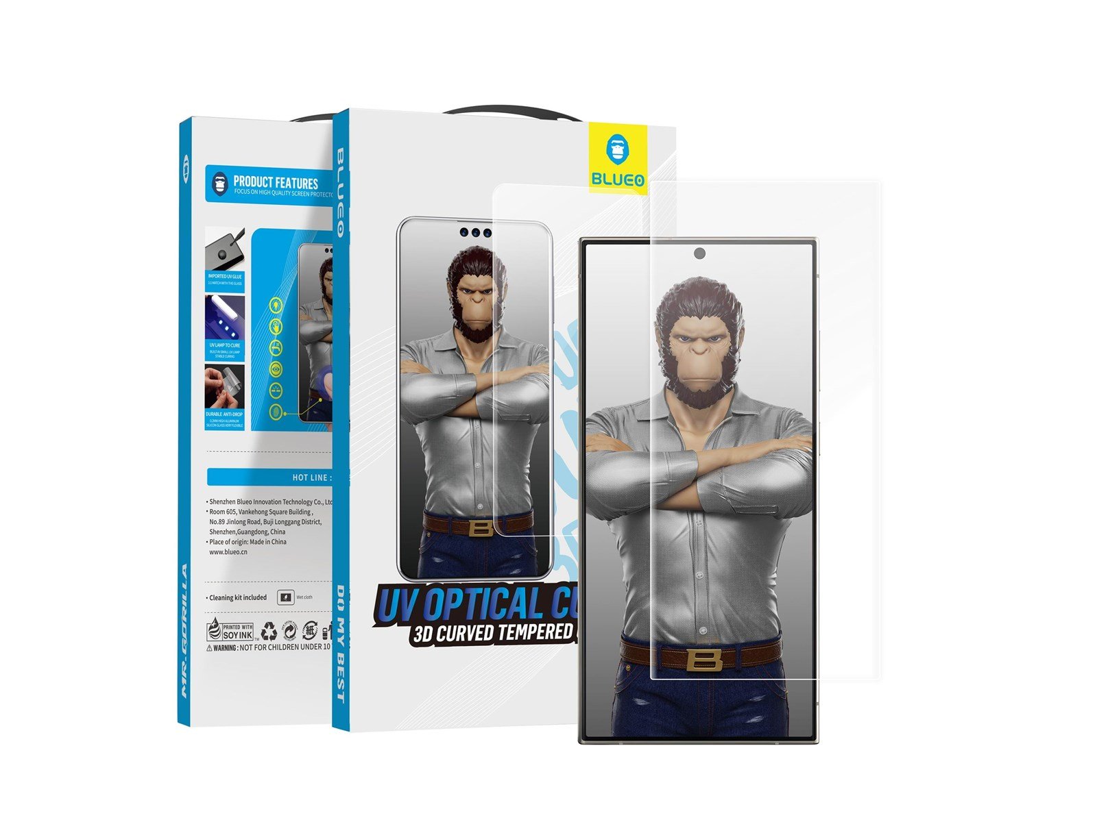 Blueo Full Cover 3D UV Glass - Samsung Galaxy S24 Ultra