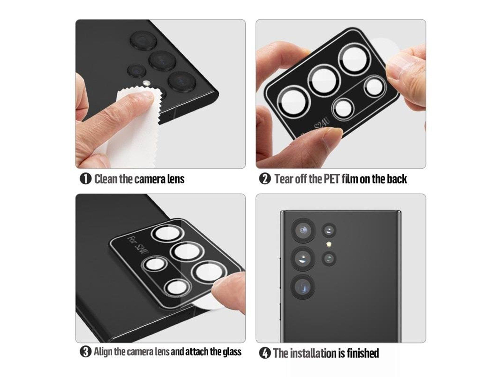 Blueo Camera Lens Protector - silver - Samsung Galaxy S24 Ultra